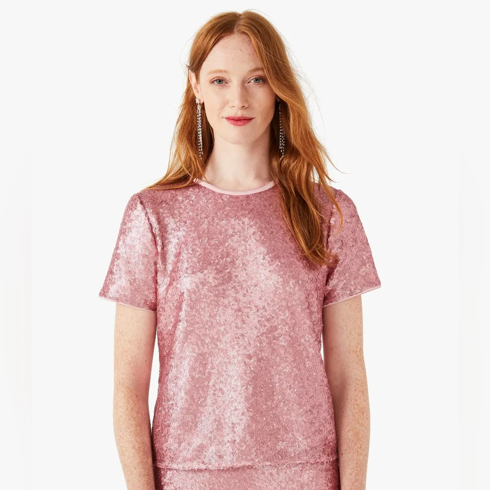 kate spade sequin bow back top Sz Medium NWOT - Picture 5 of 6